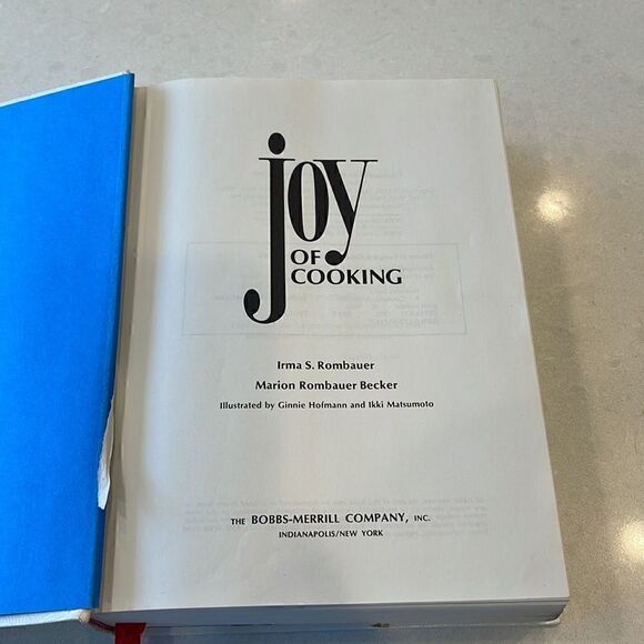 Joy of cooking cookbook Rombauer and Becker built-in book marker rare. - Picture 3 of 6